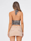 KITTIE SKORT TAN