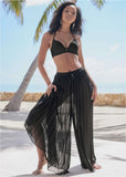 Pleated Cover Up Pants Black