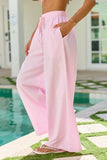 Mia Pink Pinstriped Pull On Pants