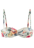 Printed Bandeau Top Cream Multi