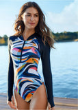 Blanc Long Sleeve One Piece Ocean Breeze