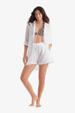 Laguna Fray Shirt White Bliss Gauze