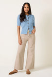 Ari w Waistband Tie Wide Leg Pant