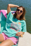 No Wake Zone Mint Graphic Tee