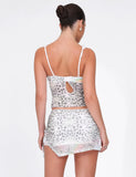 JOSEPHINE MINI SKIRT WHITE ANIMAL ANIMAL PRINT