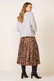 Nostalgia Pleated Midi Skirt