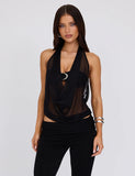 MAKENA TWO PIECE TOP BLACK