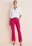 Front Slit Wide Leg Pant Granita