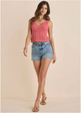 Pointelle Tank Paradise Pink