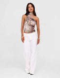 ALLIRA TOP NEUTRAL LEOPARD HAZE