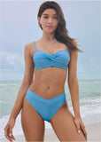 Amalfi Bandeau Top Azure Blue