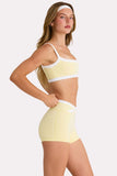 Soft Active Shorts in Lemon