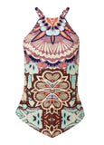 Hanky Hem High Neck Tankini Top Summer Sands