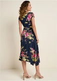 Floral Printed Dress Navy Multi