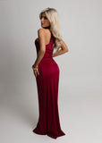 Romance Me Halterneck Maxi Wine