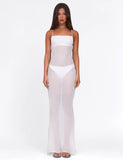 KIAH MAXI DRESS WHITE ICE
