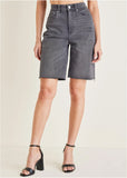 Denim Bermuda Shorts Grey Wash