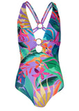 Barbados One Piece Swimsuit Purple Paradise