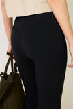 Pintuck Kick Flare Ponte