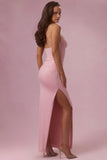 Jersey Corset Bridesmaid Dress in Blush