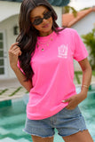 Return To Nearest Bar Neon Pink Graphic Tee
