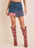 All American Denim Skirt Medium Wash