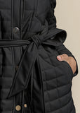 Faux Leather Shacket Black