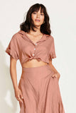 Playa Cut Out Dress Desert EcoLinen