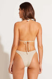 Gia Triangle Top Natural Calico Crochet