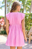 Southernmost Charm Pink Mini Dress
