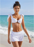 Aruba Swim Bikini Skirt Pearl White