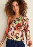 One Shoulder Top Blurred Bouquet