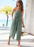 Strapless Jumpsuit Green