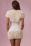 Cropped Bolero in Pearl