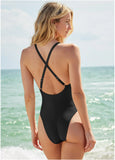 Tulum High Leg Swimsuit Black Beauty
