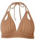 Peek A Boo Halter Top Macchiato