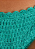 Crochet Bali Bikini Bottom Tropical Green