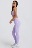 Soft Active Twist Front Leggings in Lavender