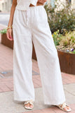 Haven White Eyelet Lace Pants