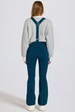 Waterproof High Rise Salopettes with Suspenders in Teal