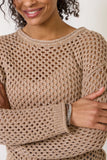 Cala Shimmer Crochet Sweater