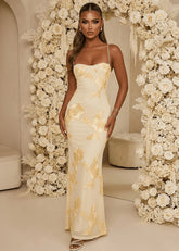 Blissful Moments Maxi Dress Yellow