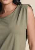 Easy Shift Dress Olive