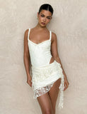 STORMI LACE SKIRT BEIGE CHAMPAGNE CHAMPAGNE LACE