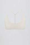 Soft Active Racerback Sports Bra in Oat