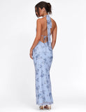 PHAEDRA MAXI DRESS BLUE FLORAL BLUE FLORAL
