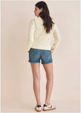 Pointelle Cardigan Beige