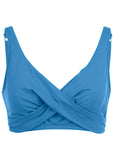 Lovely Lift Wrap Top Azure Blue