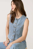Nicki Railroad Stripe Vest