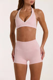 Soft Active Sports Bra in Blush Marl